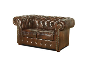 Chesterfield Classic Antik Barna Kettes Kanap lgarnitra