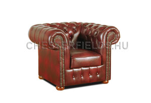 Chesterfield Classic Antik Bordó Fotel Ülőgarnitúra