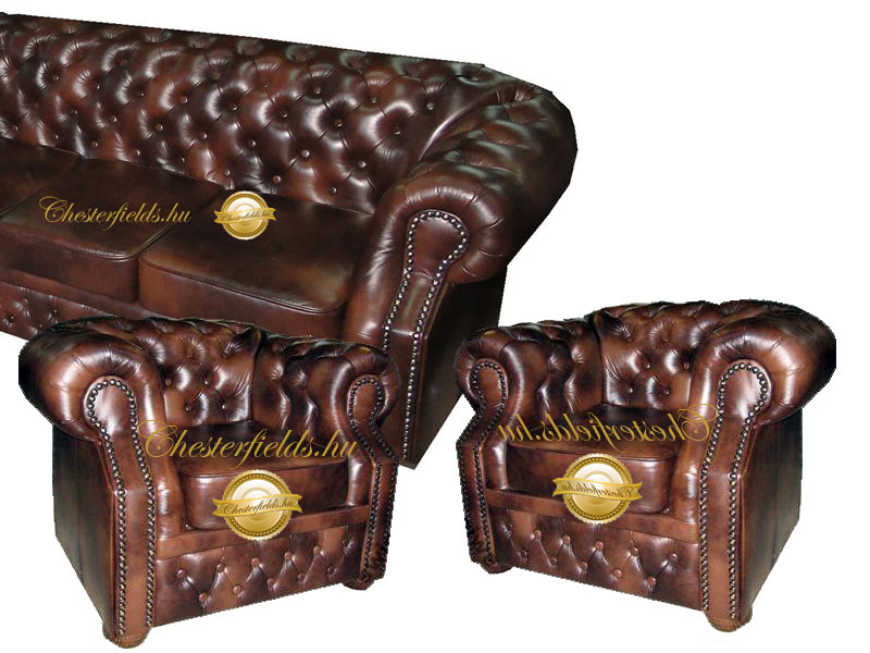 Chesterfield Windsor antique brown 3+1+1
