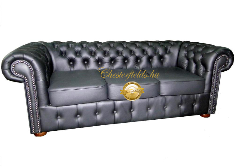 Chesterfield Classic XL 3-as kanap fekete