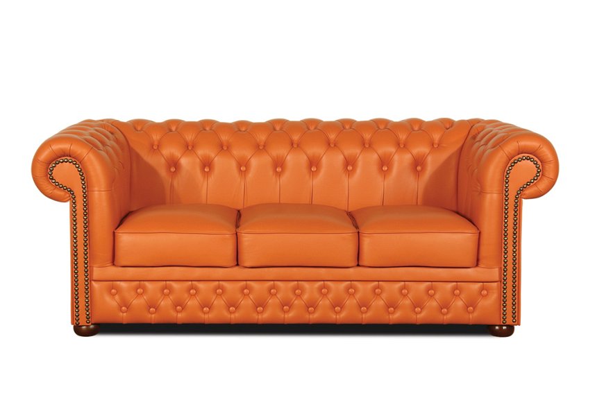 Chesterfield Lord XL 3-as kanap narancs