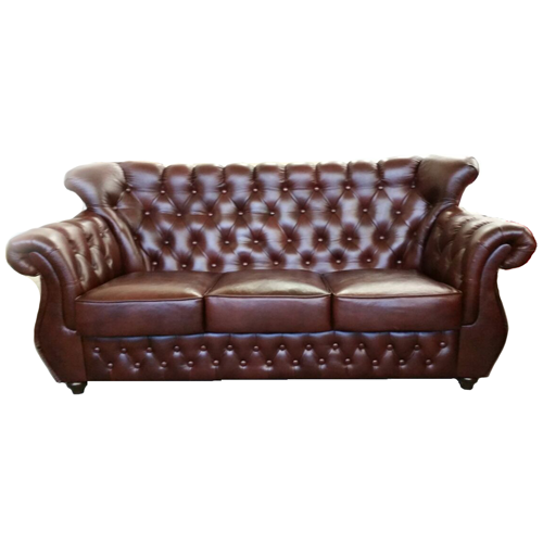 Chesterfield Monk 3-as kanap konyak (A4)
