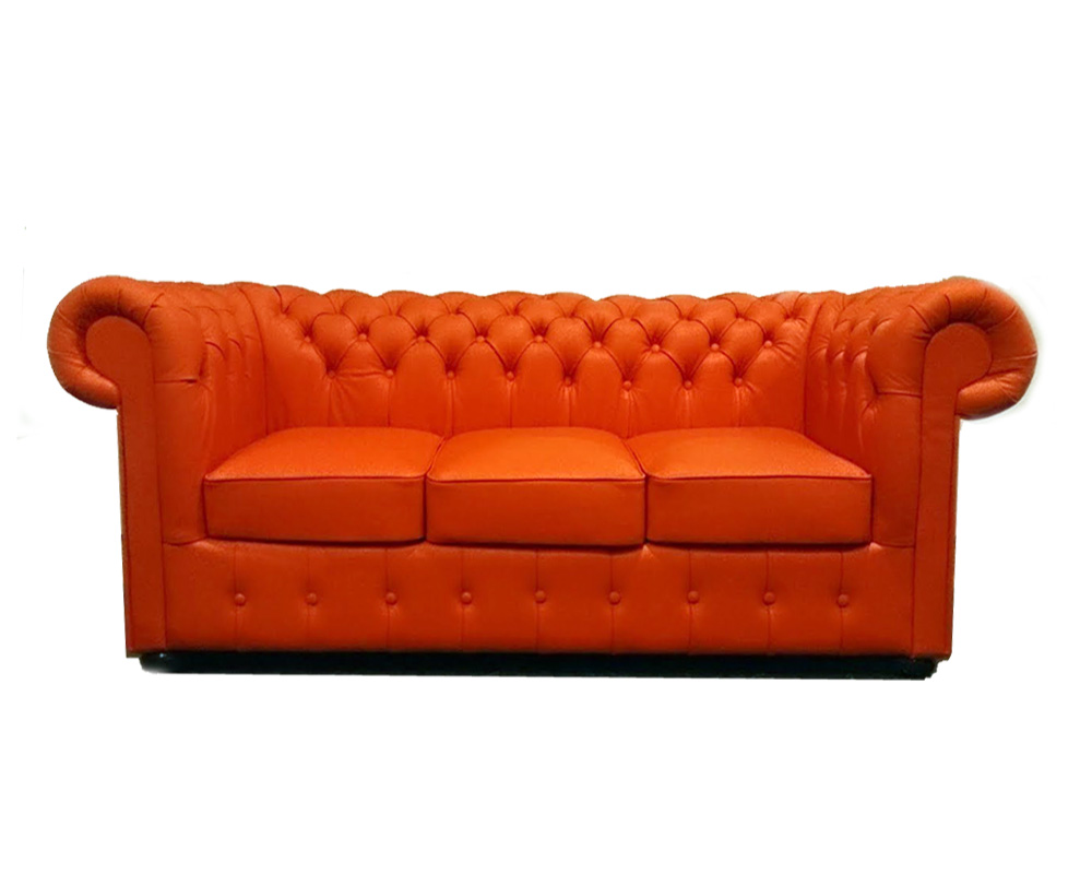 Chesterfield Classic 3-as kanap orange