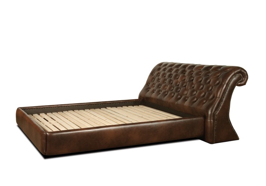 ágy (antikbarna) 160 cmx200 cm bruttó ár: 304.800 Bőr franciaágy